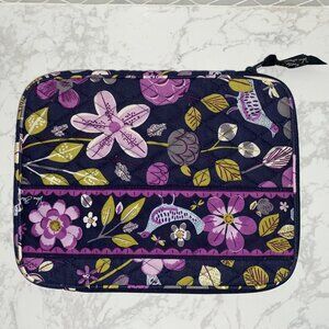 Vera Bradley Purple Bird eReader iPad Tablet Cover Floral Nightingale 10" X 8"